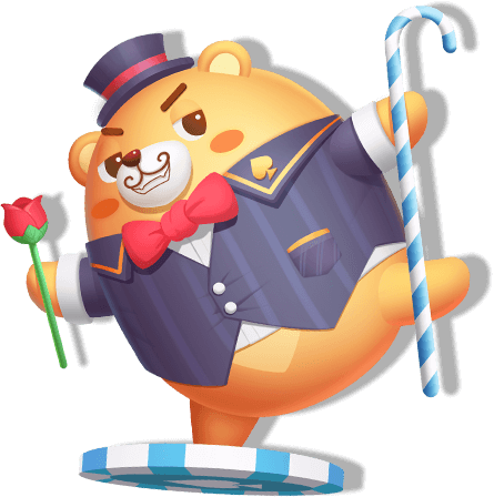 ตัวการ์ตูนหมี TOPFUN